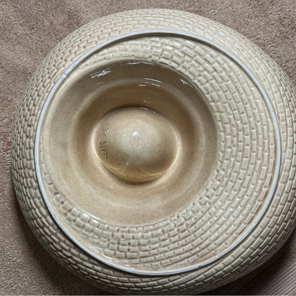 Vintage 1986 METLOX Chip and Dip Sombrero Ceramic California Pottery - Picture 7 of 8